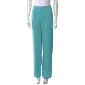 East5th Women's Pants Linen Blue Lined  Wide Leg Sz 8 Beach Coastal Summer